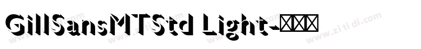 GillSansMTStd Light字体转换